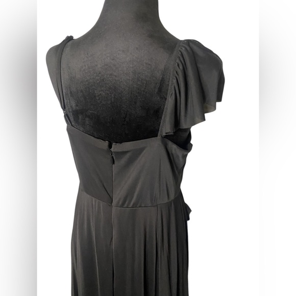 Torrid Midi Mesh Ruffle Surplice Dress - Picture 9 of 13